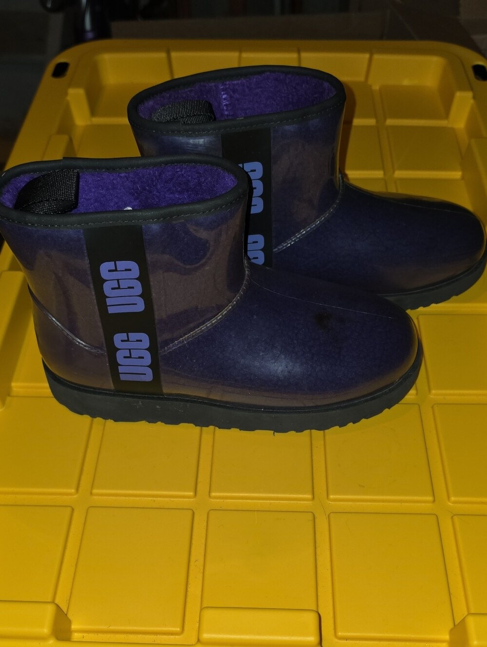 UGG Purple Waterproof Short Rain Boots